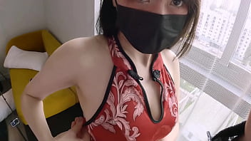 Gadis Asia Montokku Pakai Cheongsam Tiongkok Sampai Terpaksa Memuncrat Saat Ditiduri
