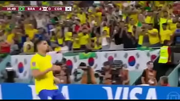 Brasil Arregaçando O Cu Da Coreia Do Sul De Quatro Sem Pena