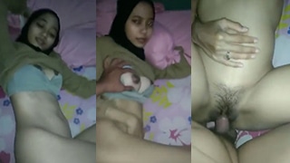 Menggila Di Kostan Dengan Cewek Berhijab Gaya Samping